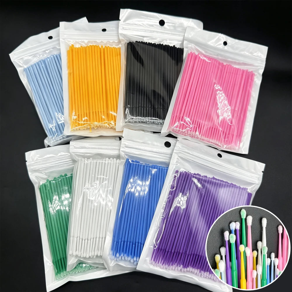 Lash Cleaning Micro Swabs — 100 Pack