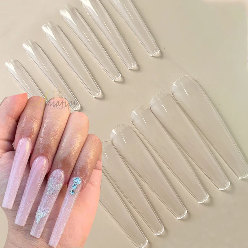 Extra Short Coffin Gel Tips — XXS
