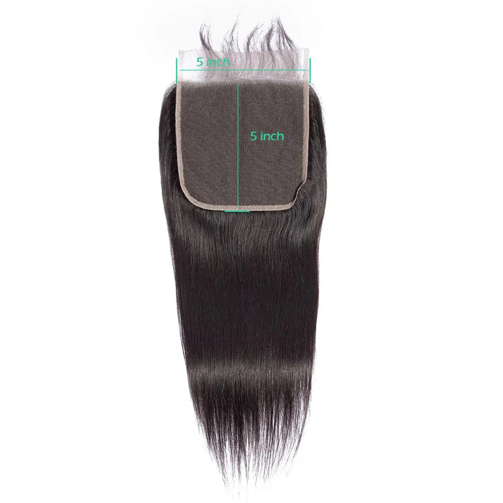 Straight Lace Closure — 100% Human Hair
