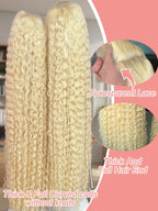 613 Honey Blonde Curly Wig — Loose Deep Wave