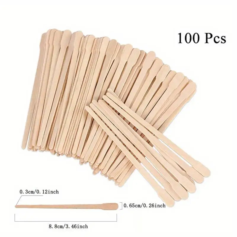 Wooden Waxing Spatulas — 500 Pack