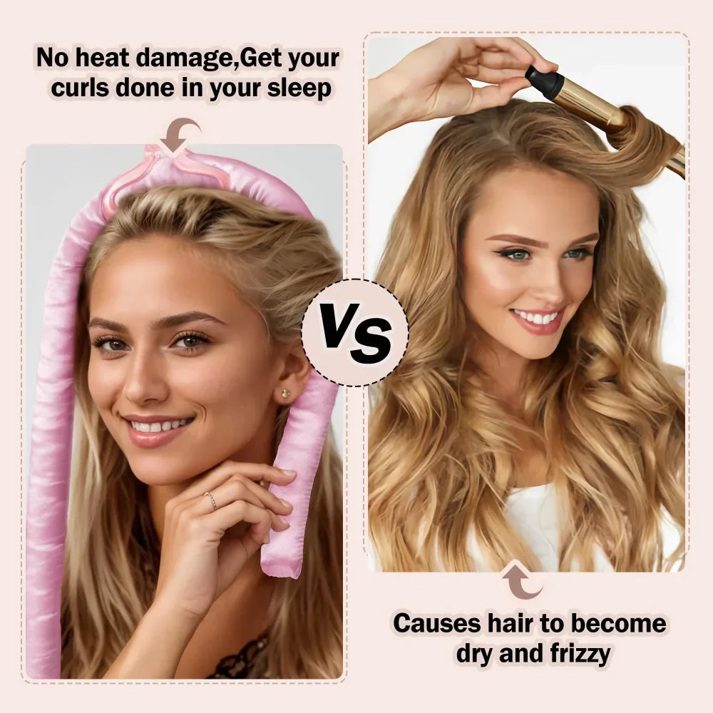 Heatless Curling Rod Set with Night Cap