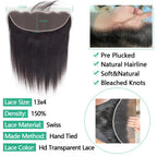 Straight Lace Closure — 100% Human Hair