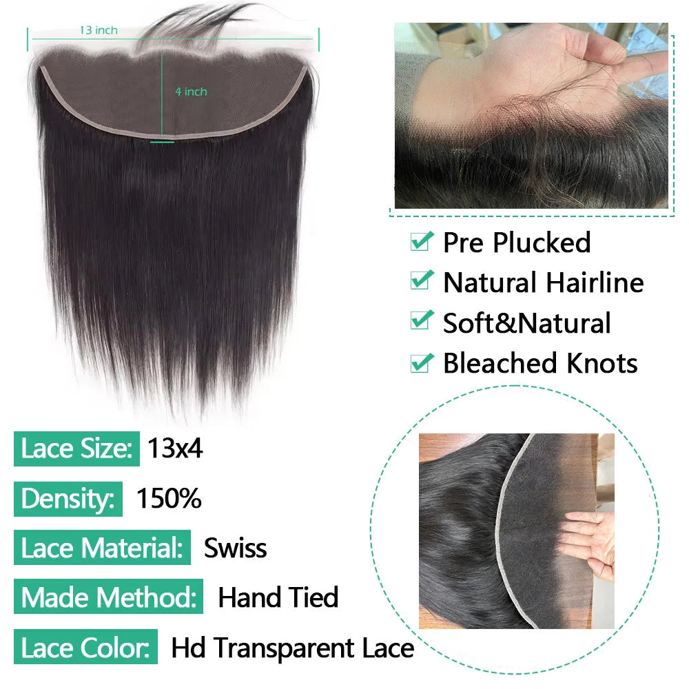 Straight Lace Closure — 100% Human Hair