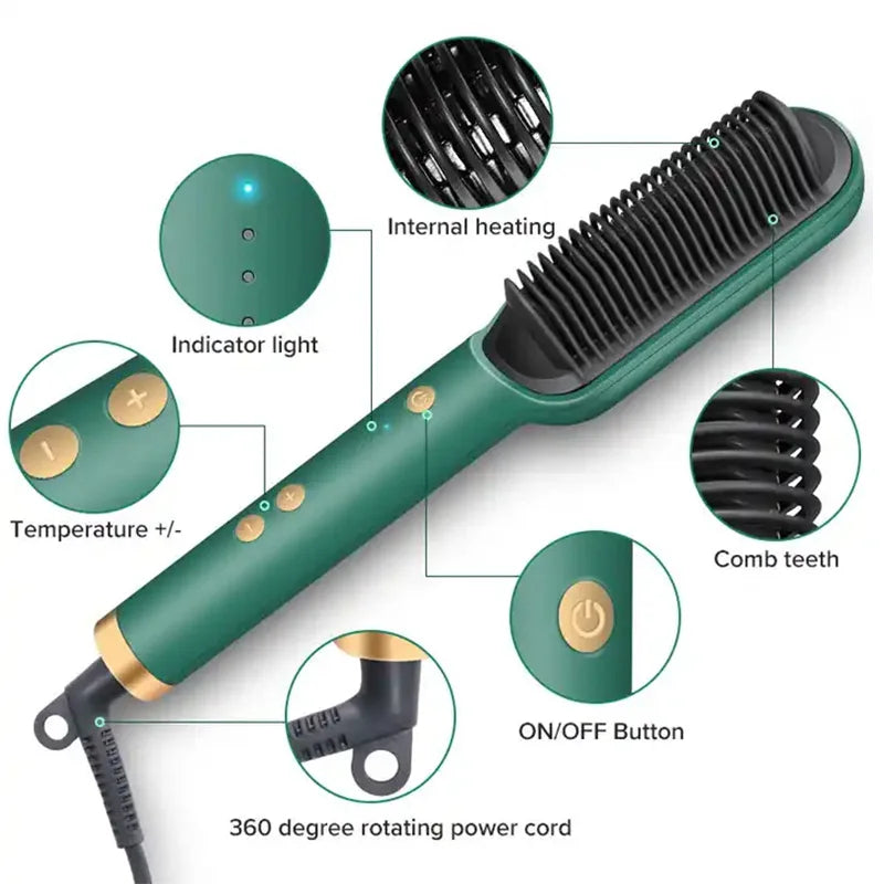 3-in-1 Straightening Brush & Dryer