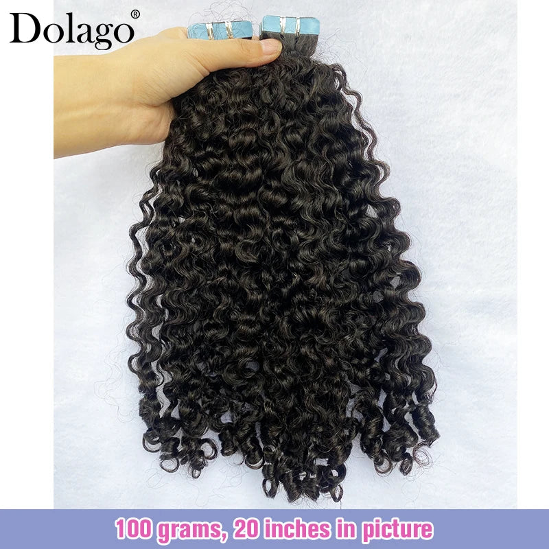 Burmese Curly Tape-In Extensions