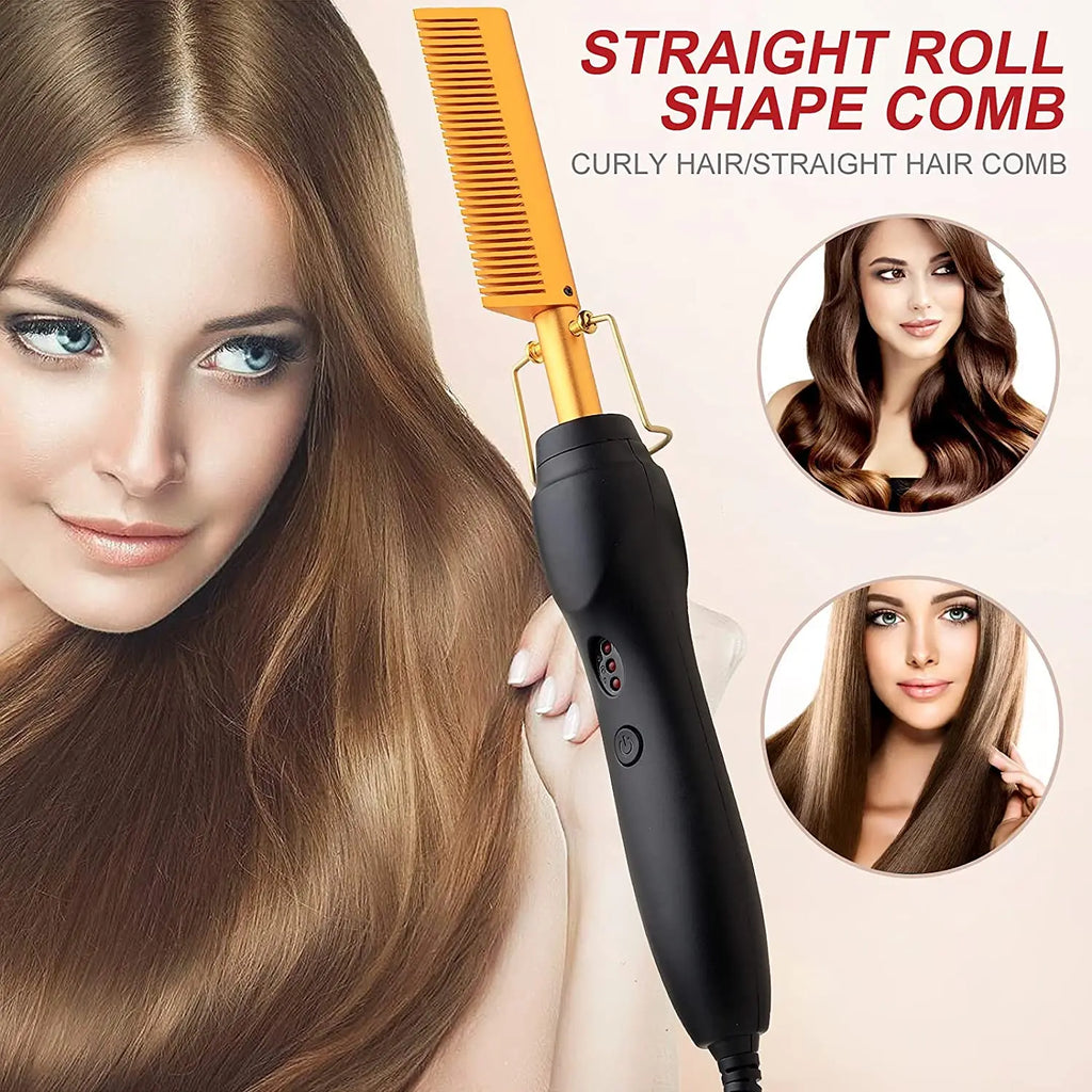 Electric Hot Comb Straightener