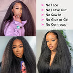 Kinky Straight V-Part Wig — No Leave Out