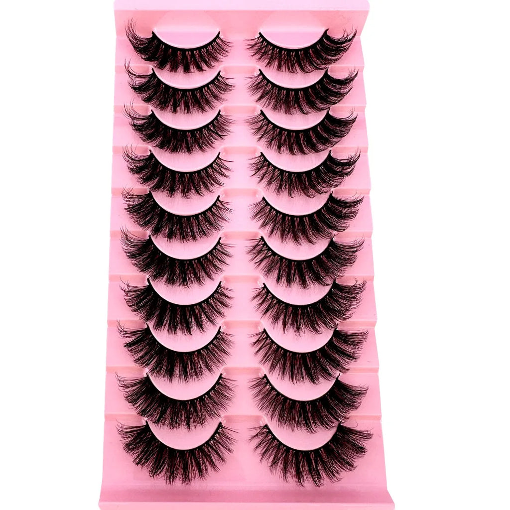 8D Mink Lashes — 10 Pairs