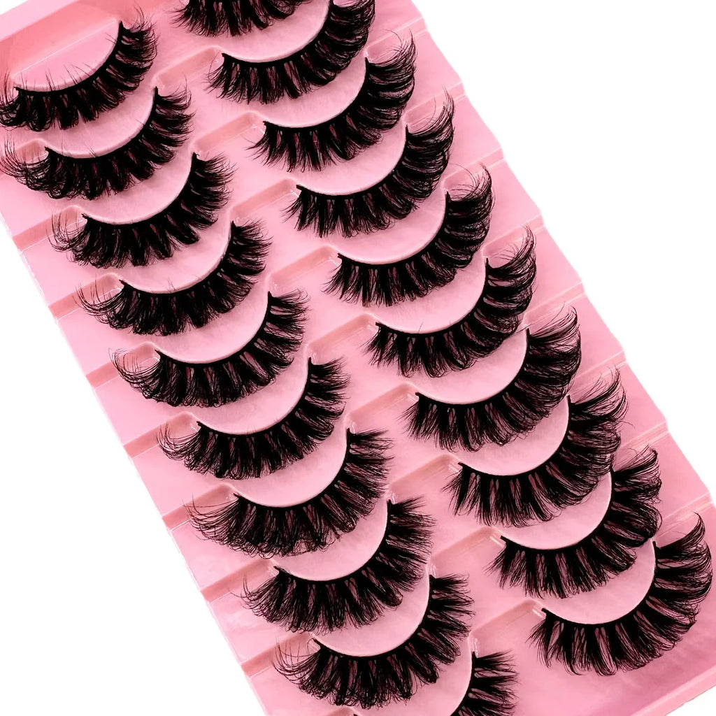 8D Mink Lashes — 10 Pairs