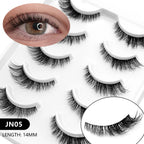 Cat Eye Lashes - on model