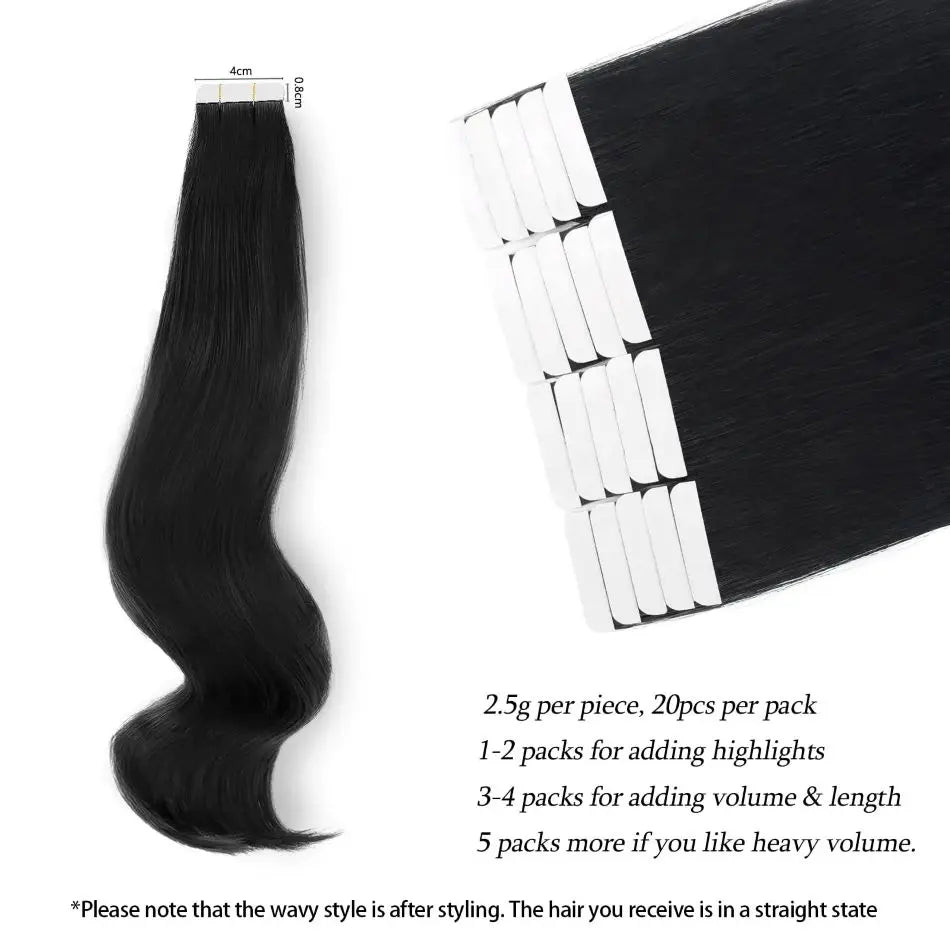 Brazilian Straight Tape-In Extensions
