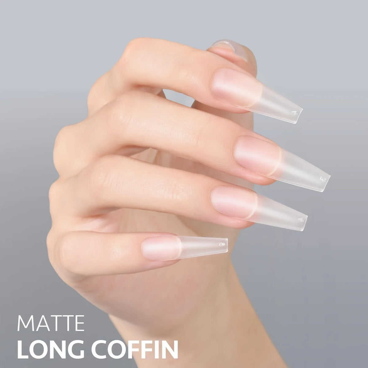 Matte Coffin & Stiletto Tips — 240 Piece