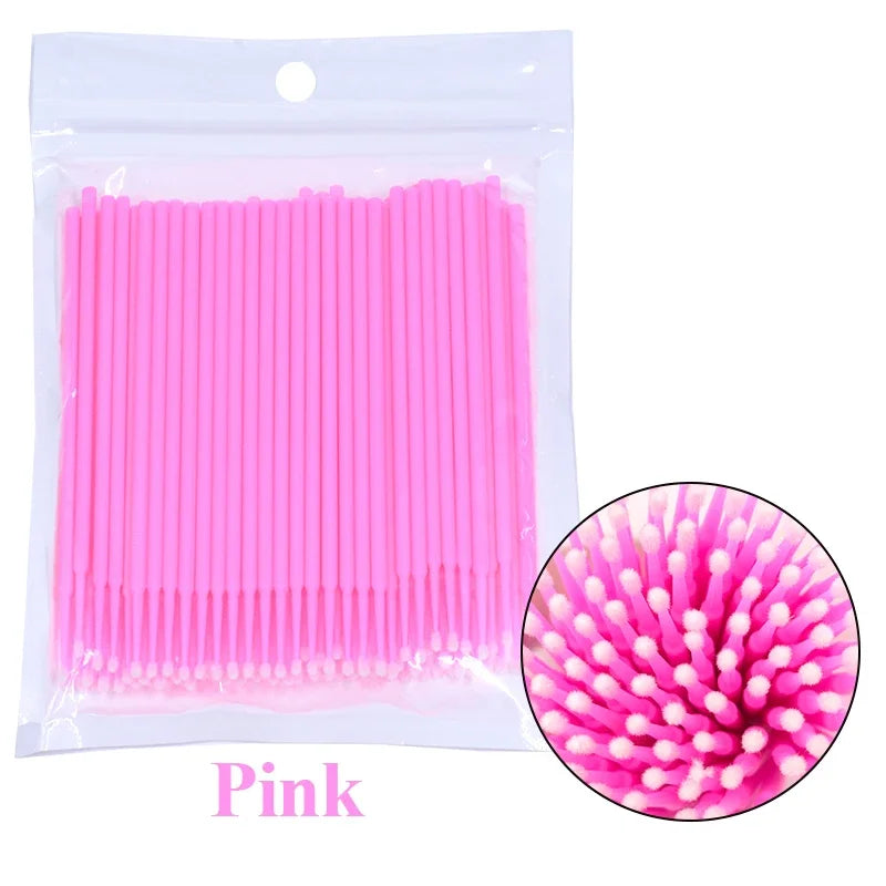 Lash Cleaning Micro Swabs — 100 Pack