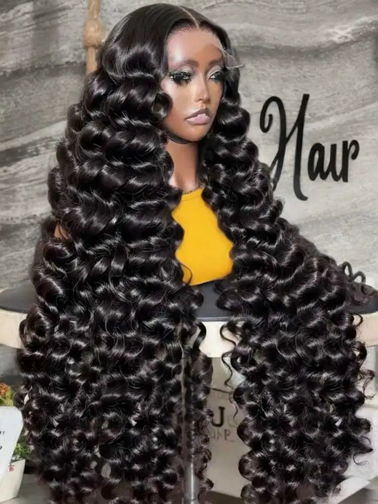 Loose Deep Wave Frontal Wig — 250% Density