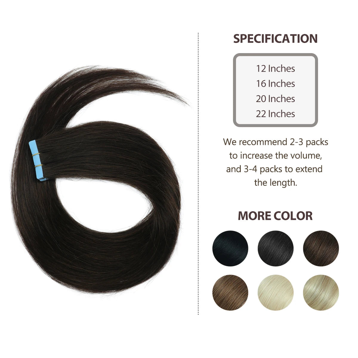 Invisible Injected Tape-In Extensions