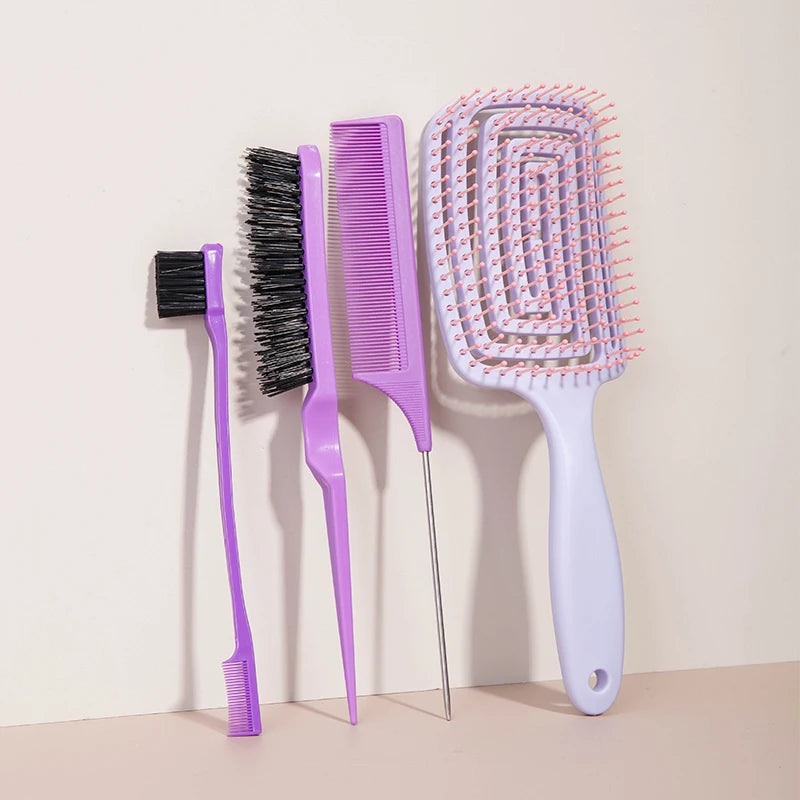 Massage Comb & Spray Bottle Set — 5 Piece