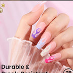 Clear Coffin Gel Nail Tips — 240 Piece