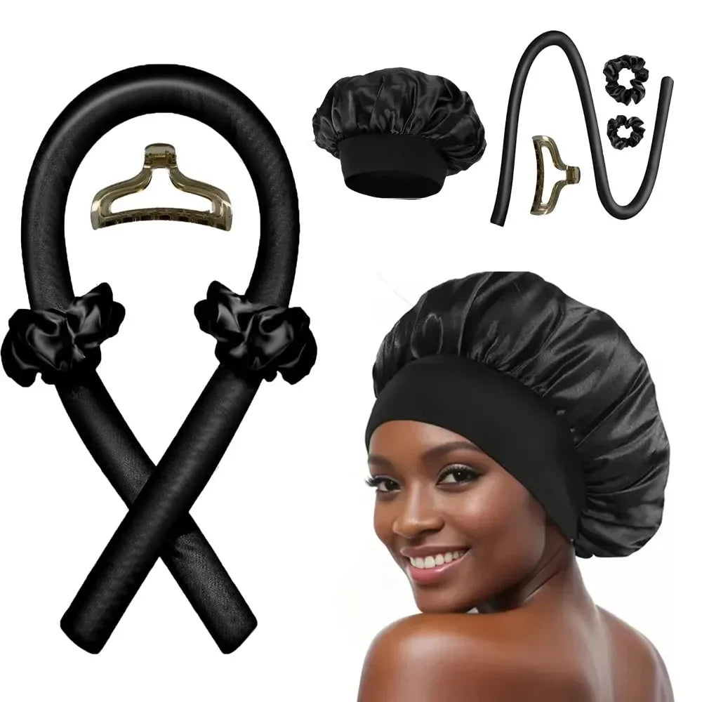Heatless Curling Rod Set with Night Cap