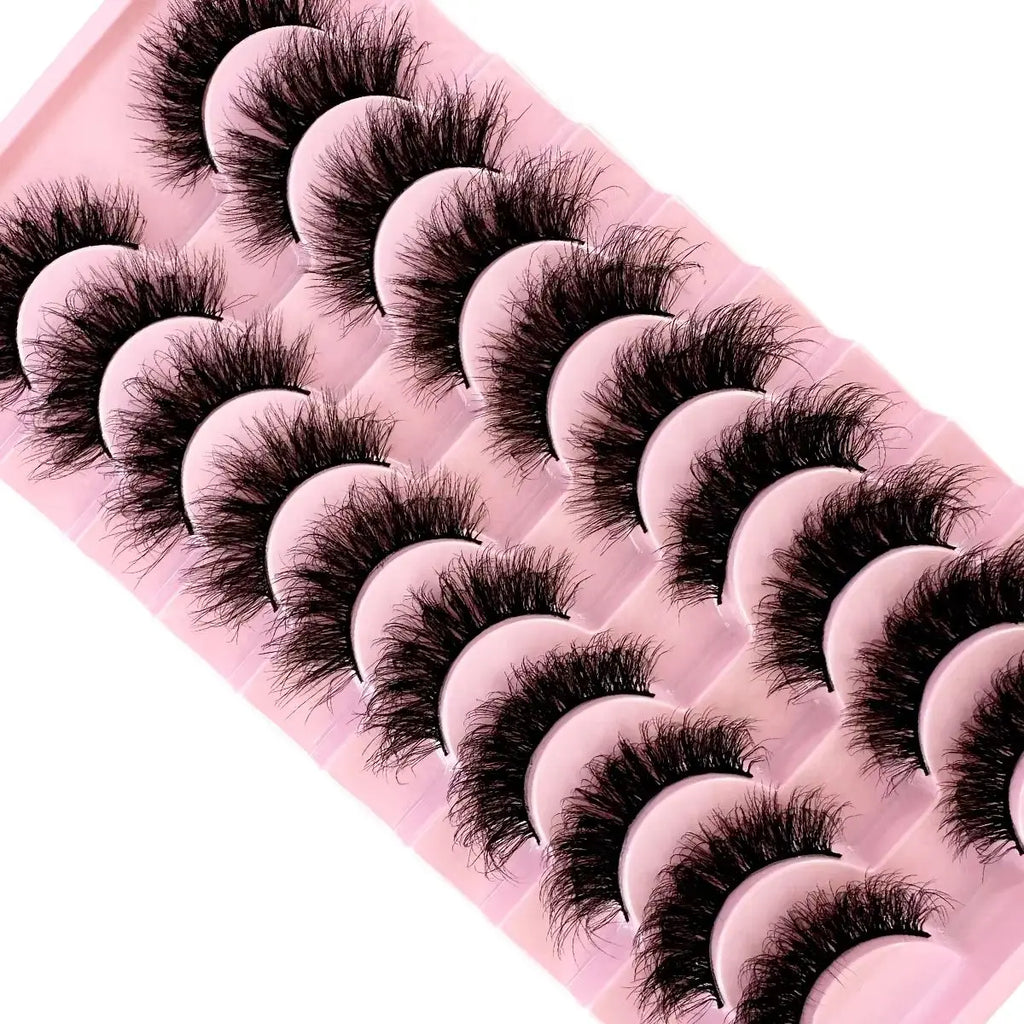 8D Mink Lashes — 10 Pairs