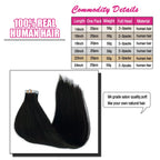 Seamless Straight Tape-In Extensions