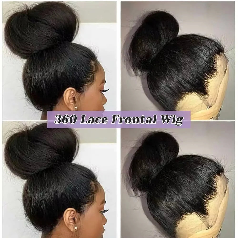 Kinky Straight 360 Glueless Wig — 30 Inch