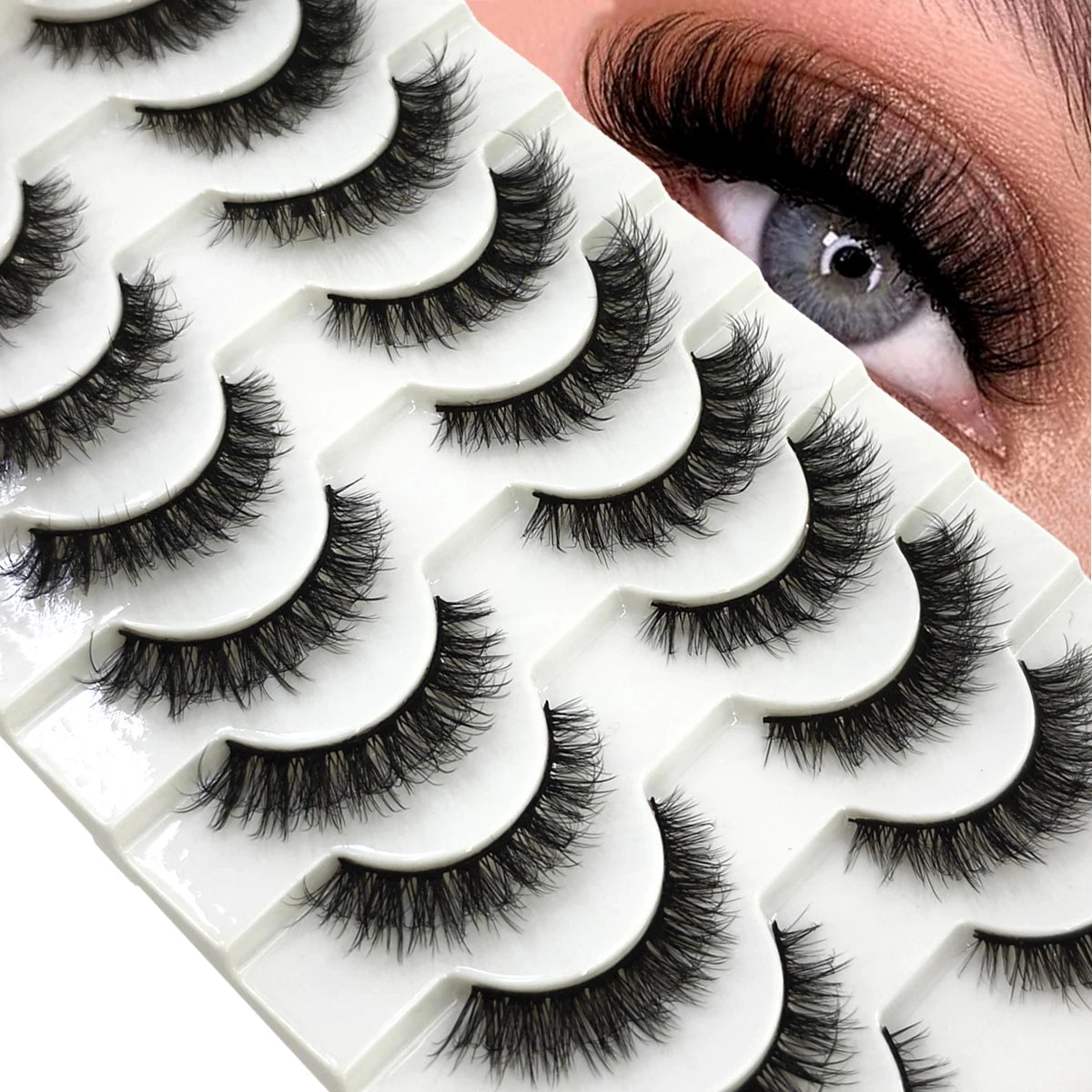 8D Mink Lashes — 10 Pairs