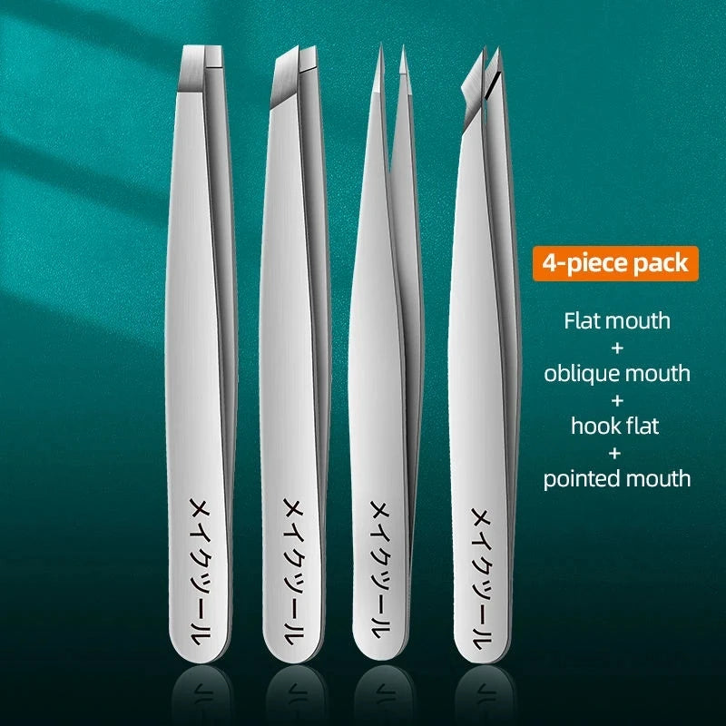 Brow Tweezers Set — 4 Piece