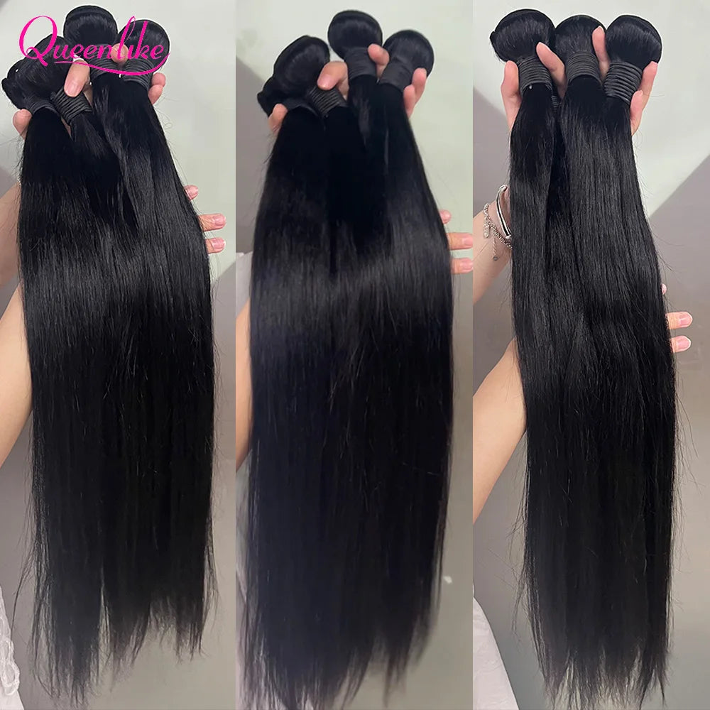 Raw Straight Bundles — 26 to 30 Inch