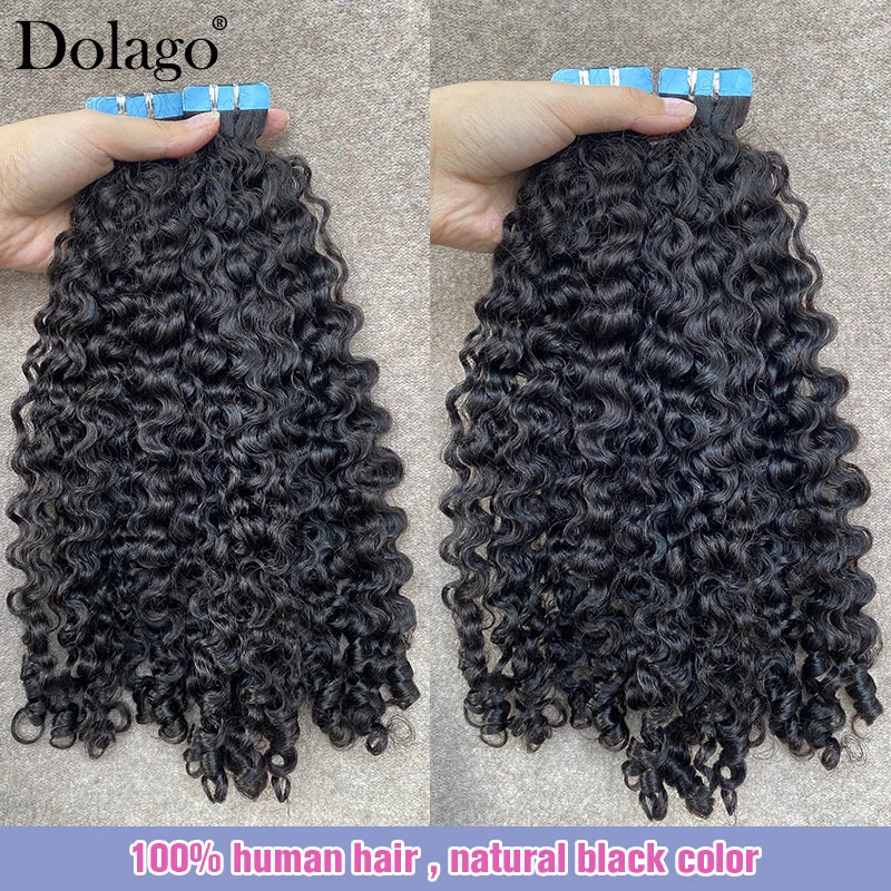 Burmese Curly Tape-In Extensions
