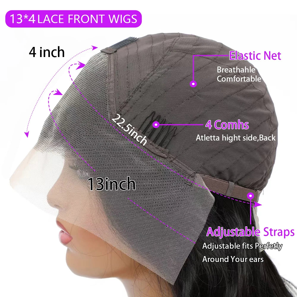Deep Wave Lace Front Wig — 250% Density