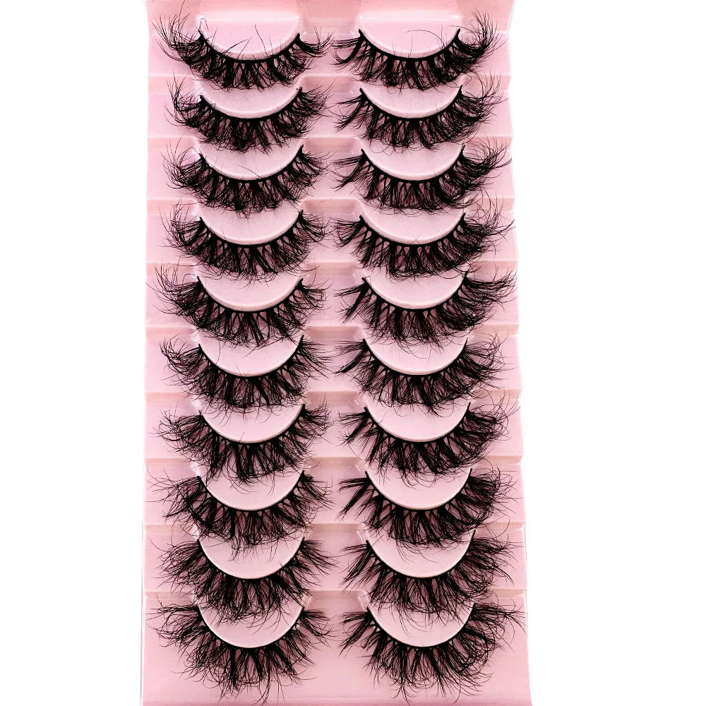 8D Mink Lashes — 10 Pairs