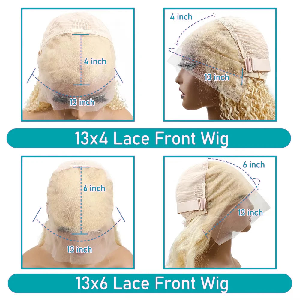 613 Blonde Straight Lace Front Wig — 100% Human Hair