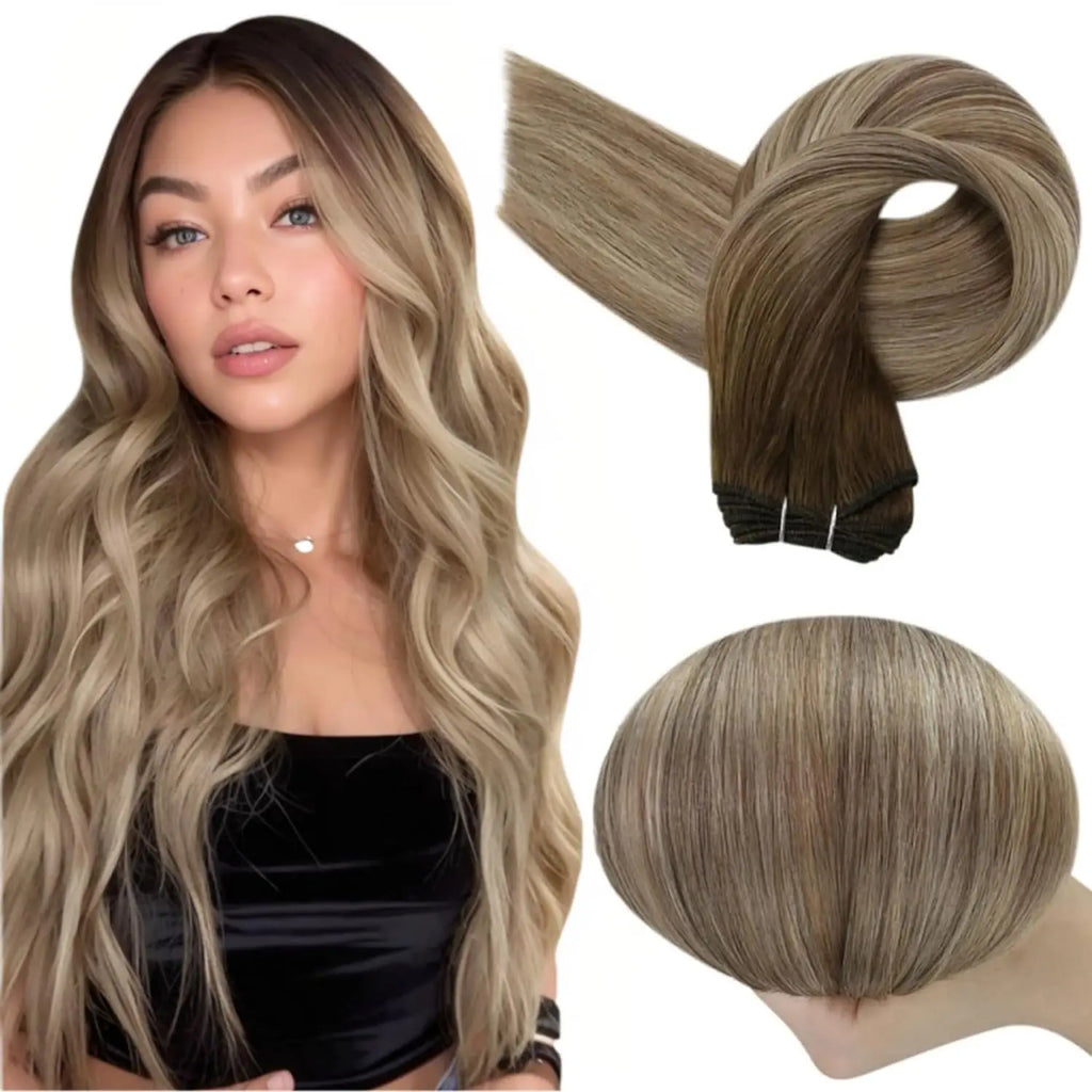 Ombre Blonde Straight Wefts — Sew-In
