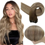 Ombre Blonde Straight Wefts — Sew-In