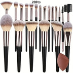 Makeup Brush Set — 3 to 20 Piece