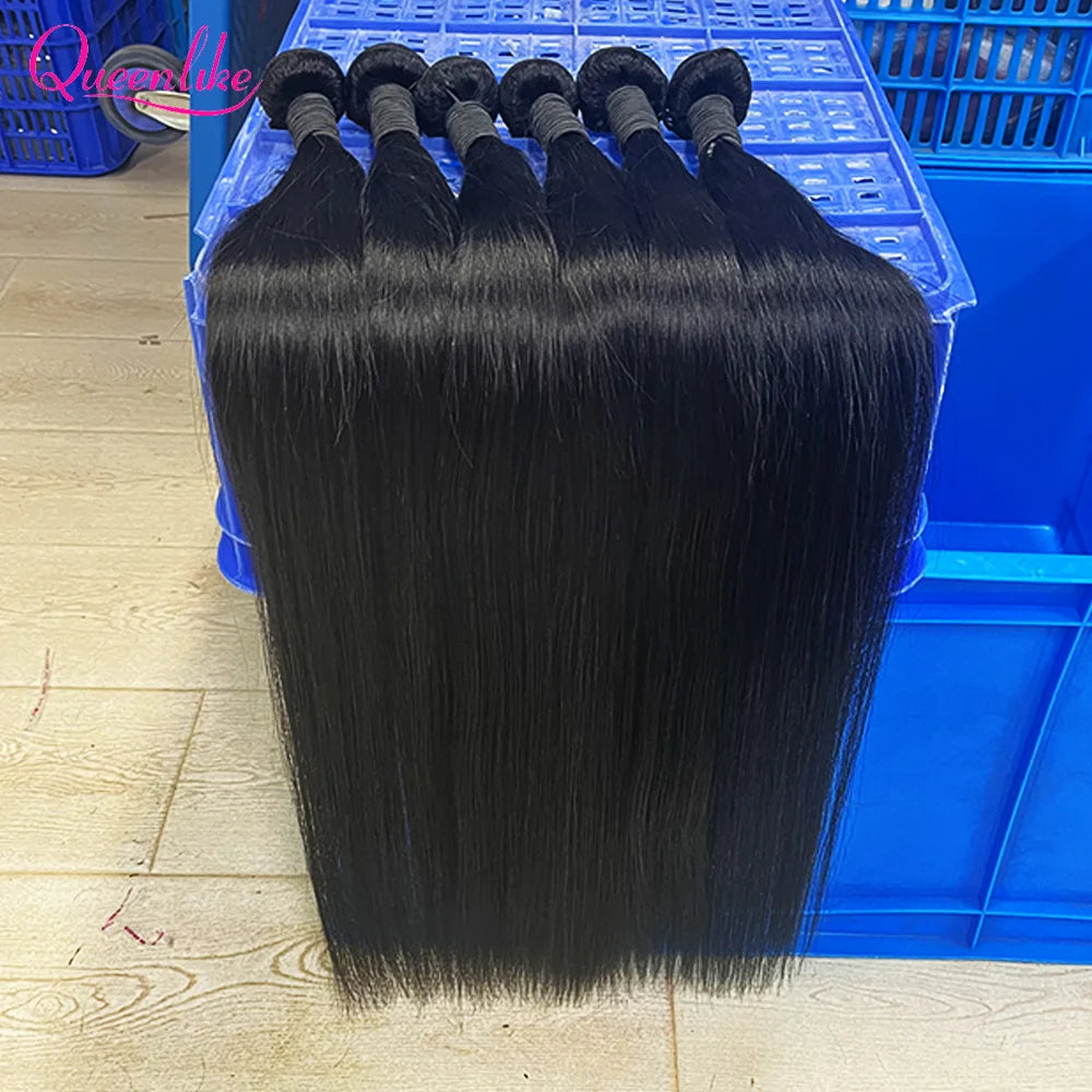 Raw Straight Bundles — 26 to 30 Inch