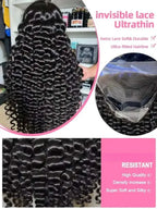 Loose Deep Wave Frontal Wig — 250% Density