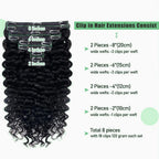 Deep Wave Clip-In Extensions — 8 Piece Set