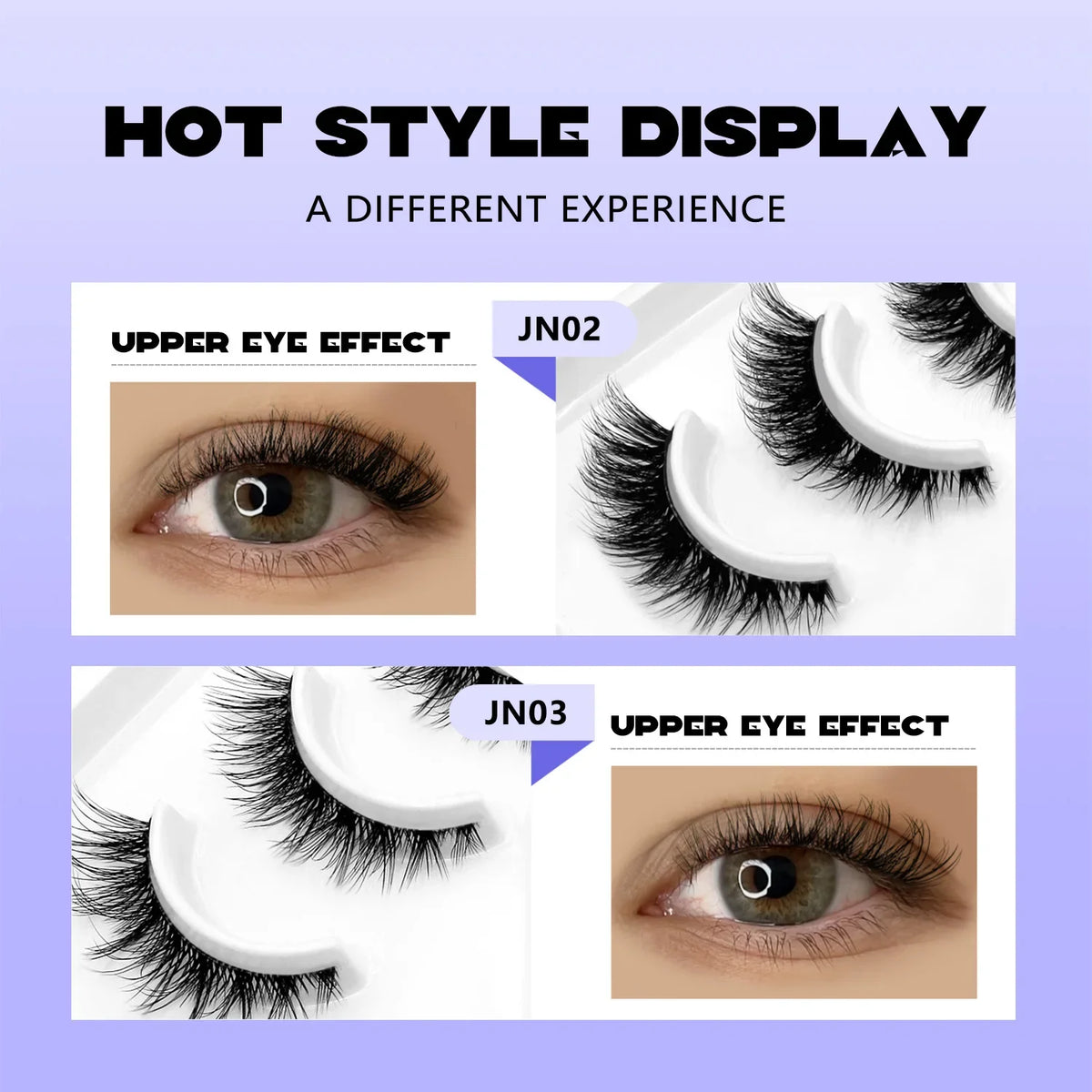 Natural Cat Eye Lashes — Soft Wispy