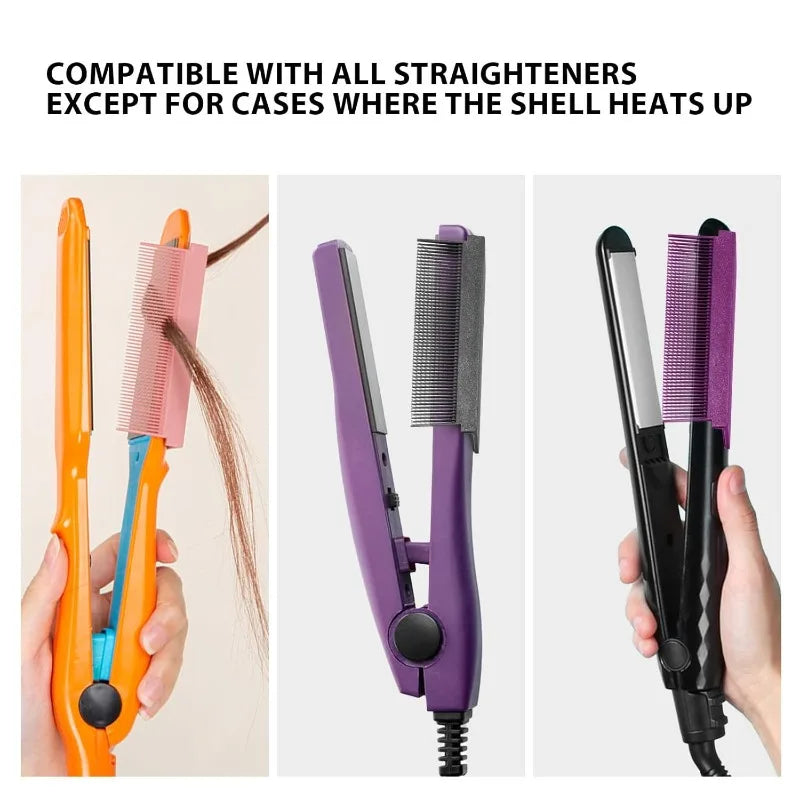 Straightening Comb Attachment for Flat Irons