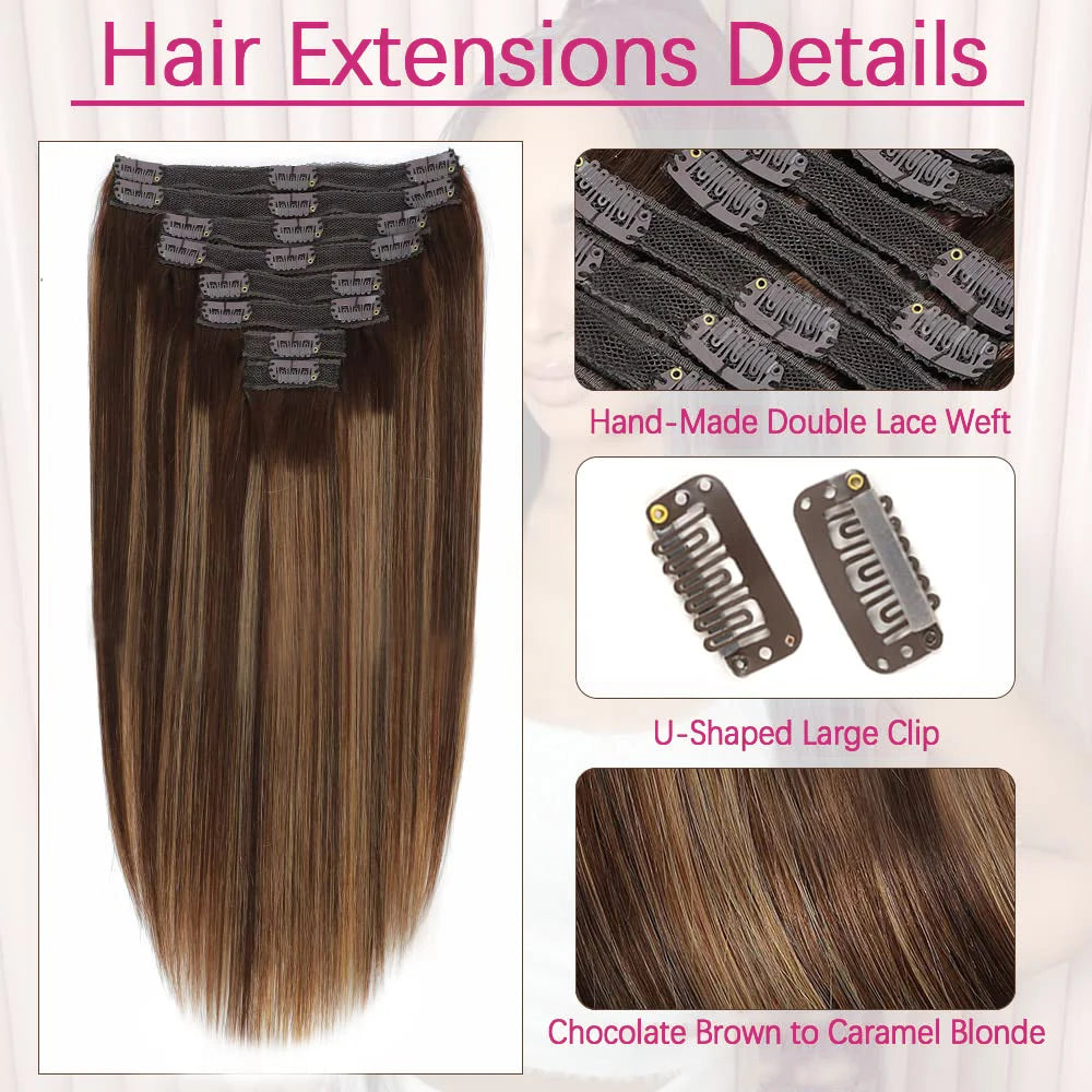 4/27 Highlight Clip-In Extensions — 8 Piece