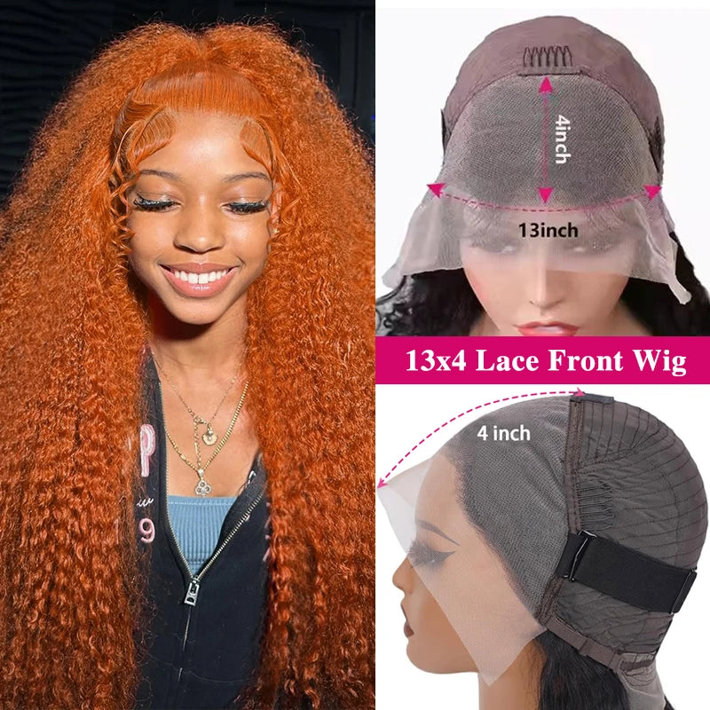 Ginger Water Wave Lace Front Wig
