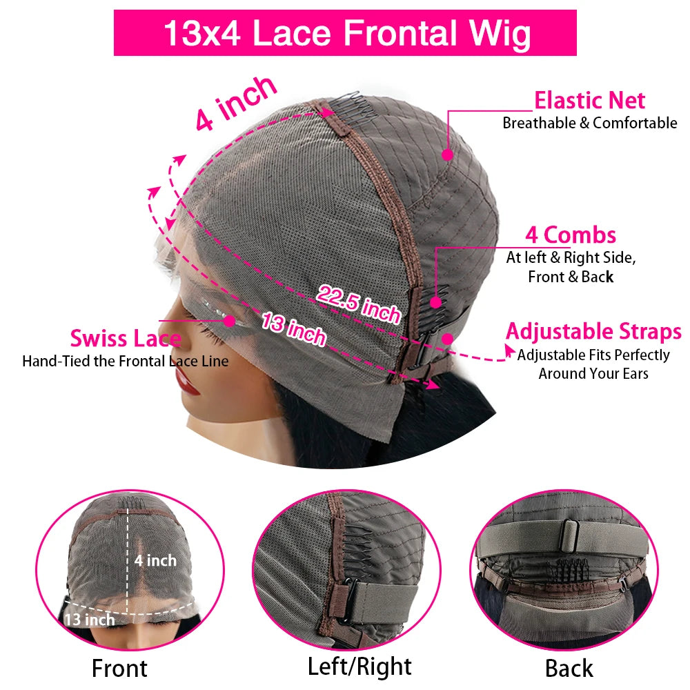 Chocolate Brown Body Wave Wig — 200% Density