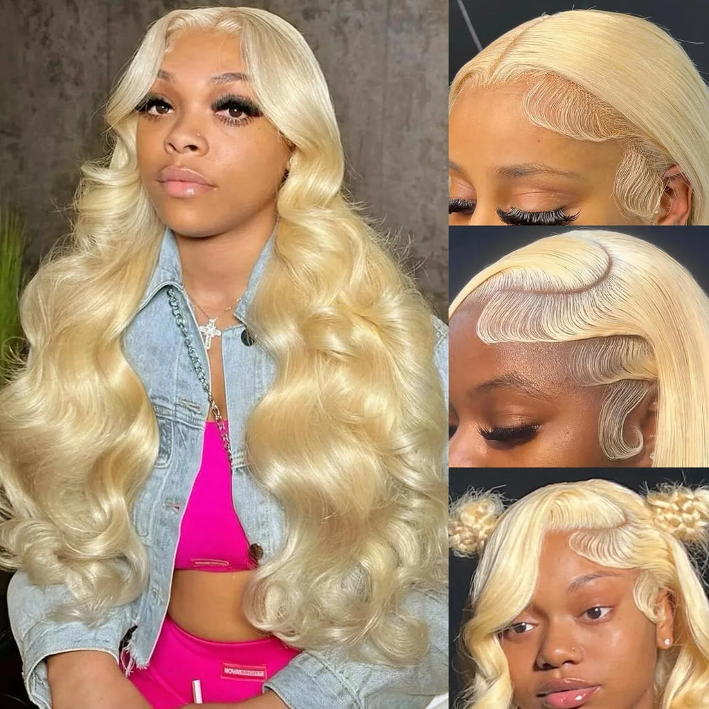 613 Blonde Body Wave Wig — 230% Density