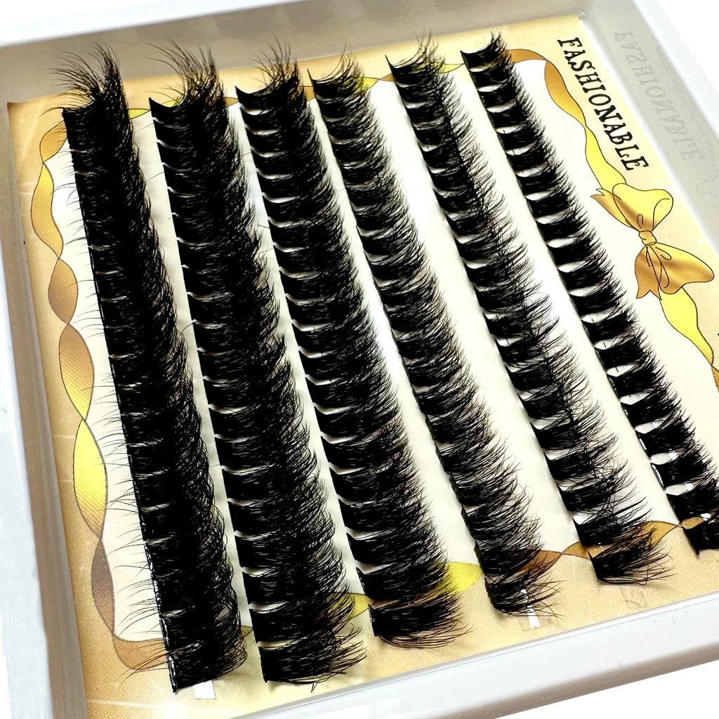 Fluffy Lash Clusters — 5D Volume