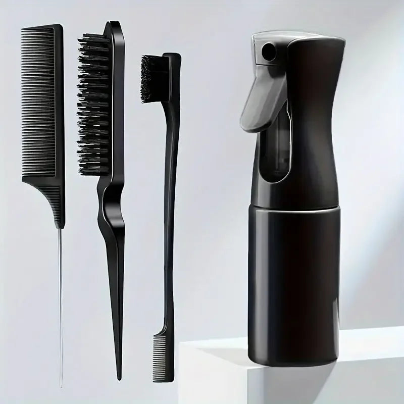Styling Kit — Spray Bottle, Combs & Brush