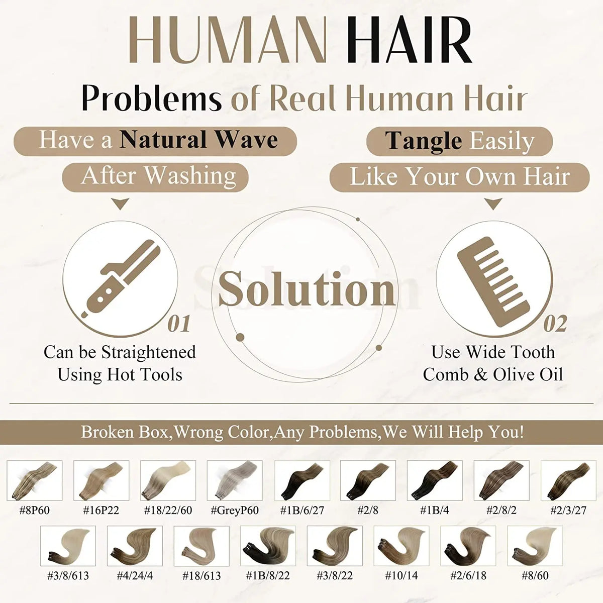 Ombre Blonde Straight Wefts — Sew-In