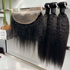 Kinky Straight Bundle Set with HD Closure