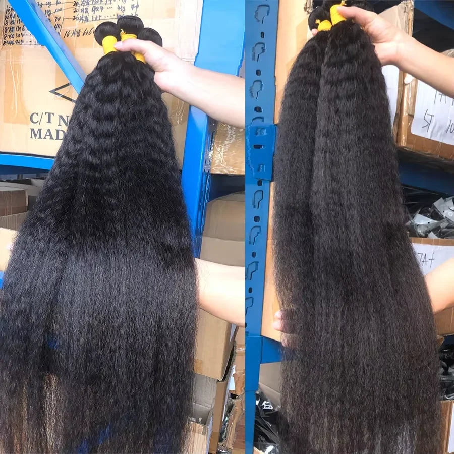 Kinky Straight Bundle Set — 100% Human Hair
